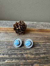 Load image into Gallery viewer, Golden Hills Lavender Turquoise Studs