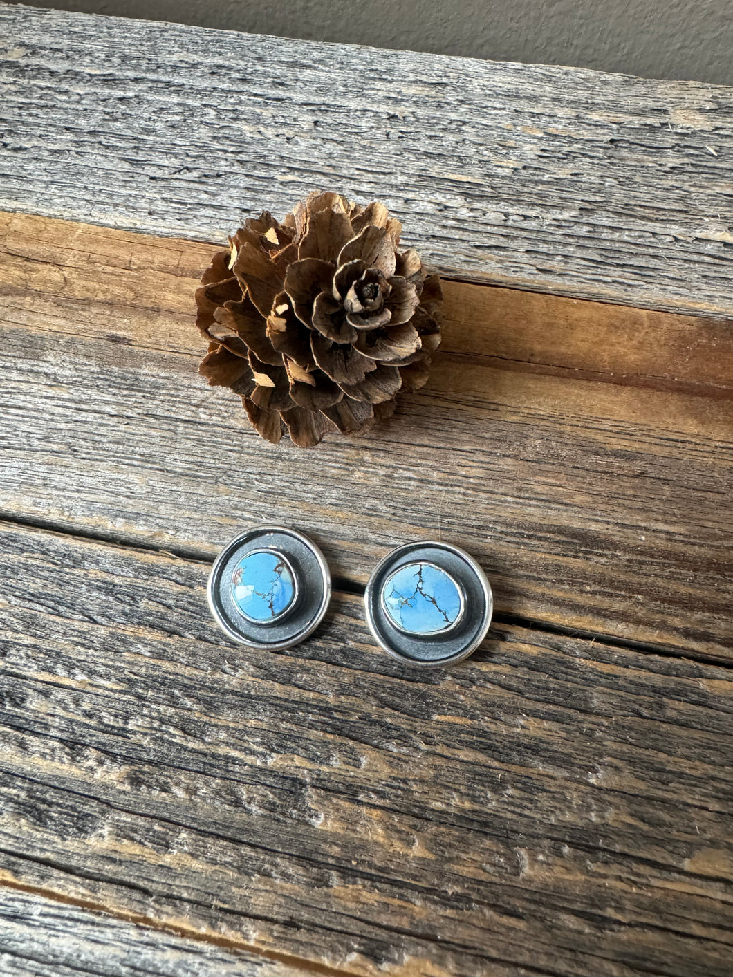 Golden Hills Lavender Turquoise Studs