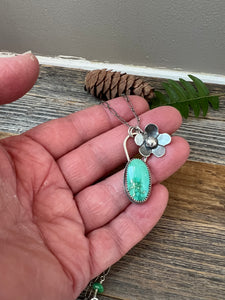 Emerald Valley Turquoise and Forget-me-not Necklace