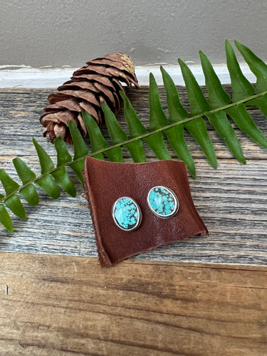 Petite Hubei Turquoise Studs