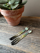 Load image into Gallery viewer, Bohemian Fringe Earrings - Prince Variscite