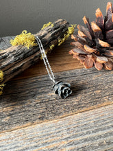 Load image into Gallery viewer, Solid Sterling Silver Hemlock Cone Necklace