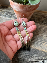 Load image into Gallery viewer, Bohemian Fringe Earrings - Prince Variscite